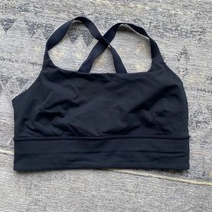 Lululemon black sports bra sz 8